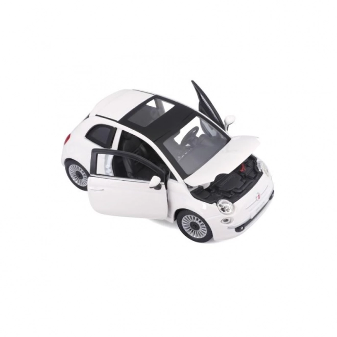 Bburago 1:24 Fiat 500 (2007) biely