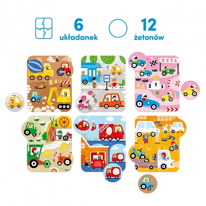 Puzzle Autá Malé a Veľké