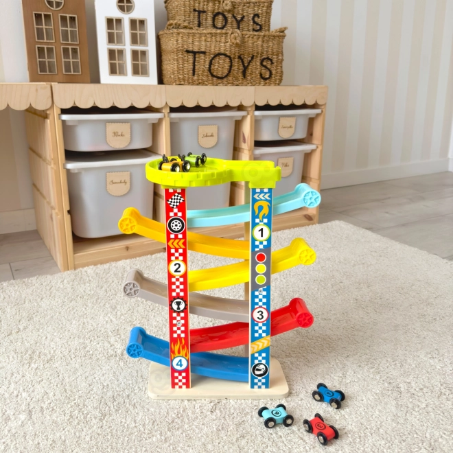 Tooky Toy Farebná šmýkačka pre autá
