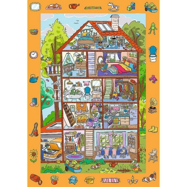 Trefl: Puzzle pozorovacie 24 dielikov - Spy Guy - doma
