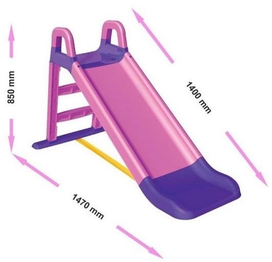 DOLONI Slide 140 cm – Ružovo-fialová