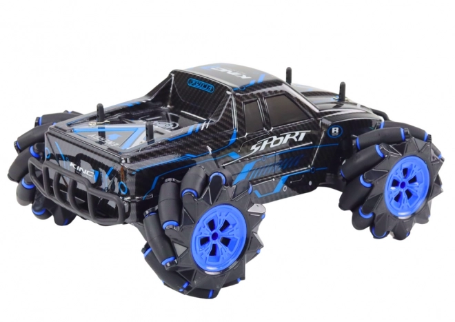 Zábavné modré RC Drift terénne auto