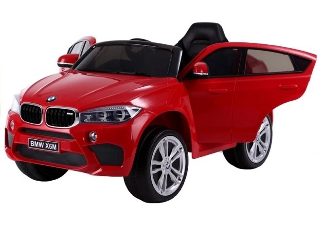 Auto na akumulátor bmw X6 červené koža, EVA