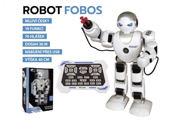 RC interaktívny hovoriaci robot Fobos - 40 cm