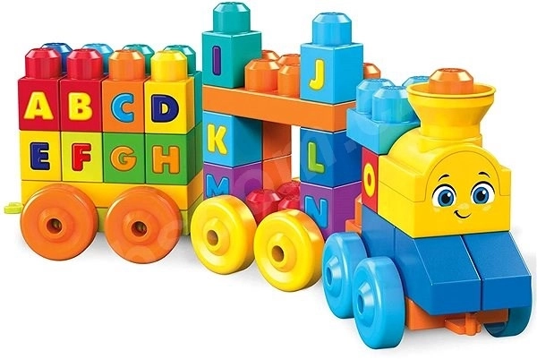 Mega Bloks hudobný vláčik s písmenami