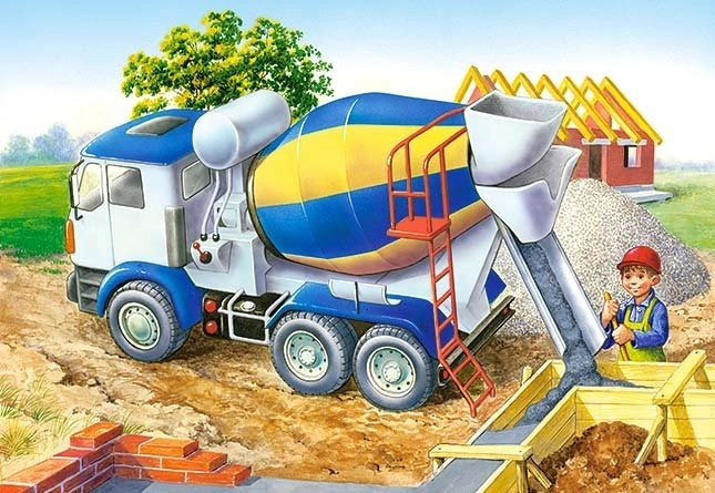 Puzzle domiešavač na stavbe 60 dielikov