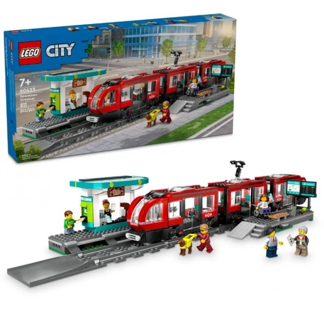 Električka LEGO City so stanicou