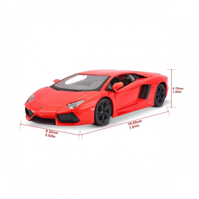 Kovový model Lamborghini Aventador Coupé 1:24