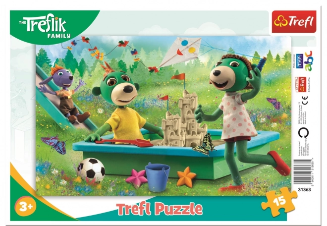 Puzzle Treflci z rána, 15 dielikov