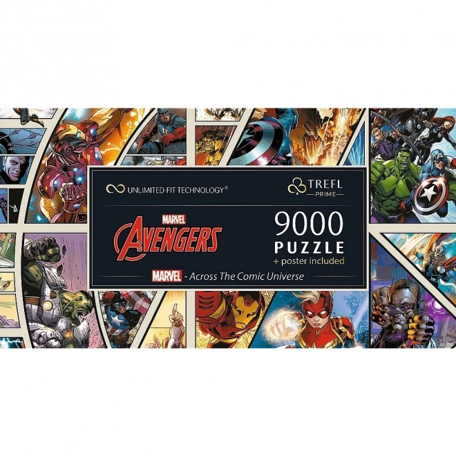 Trefl Puzzle Marvel Avengers: Naprieč komiksovým vesmírom 9000 dielikov