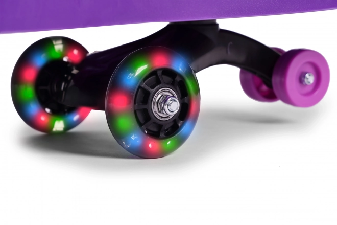 Vozítko Wiggle s LED kolesami fialové ECOTOYS