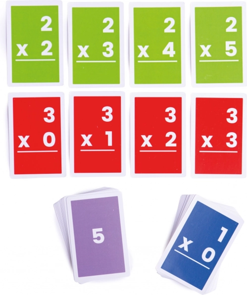 Bigjigs Toys kartičky na násobenie 1–6