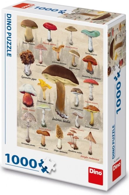 Dino puzzle huby koláž 1000 dielikov