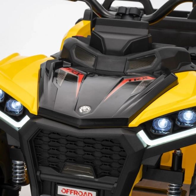 Žltá športová detská štvorkolka TX ATV