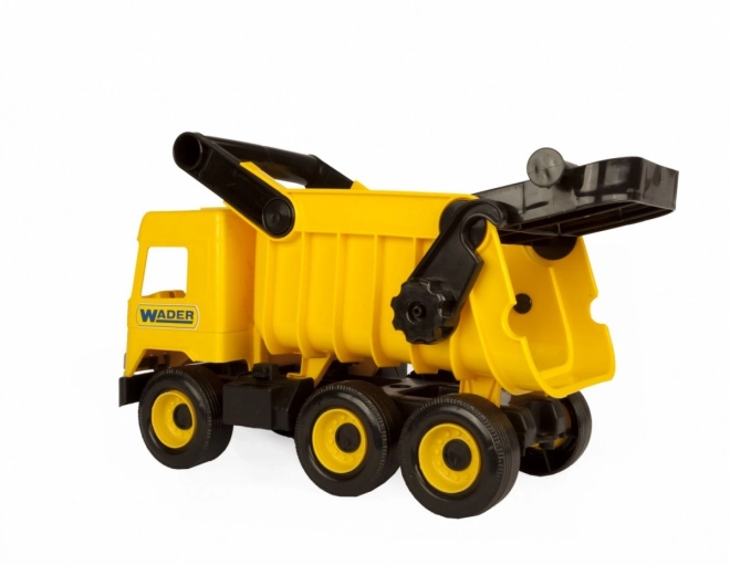 Žltý vyklápač Middle Truck 38 cm