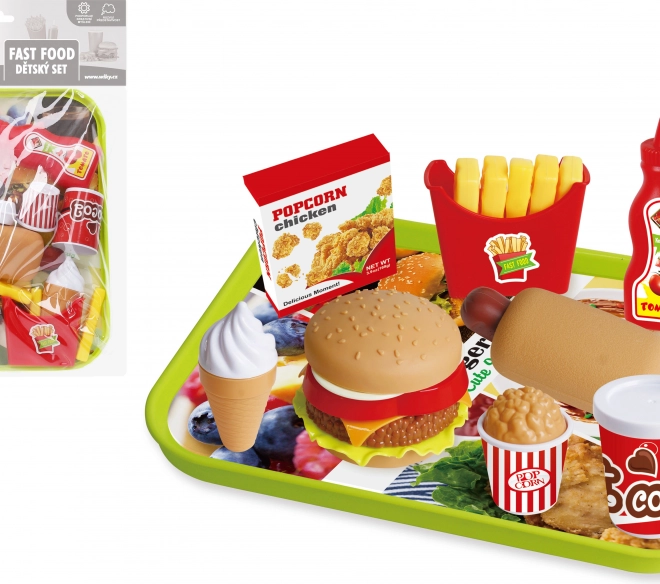 Herná sada Fast Food s táckou pre deti