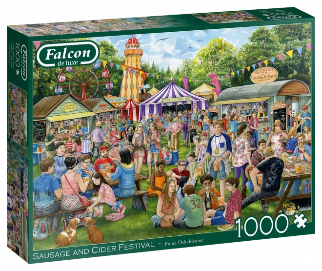 Falcon Skladací Puzzle Slavnosť Klobás a Cideru - 1000 Dielikov