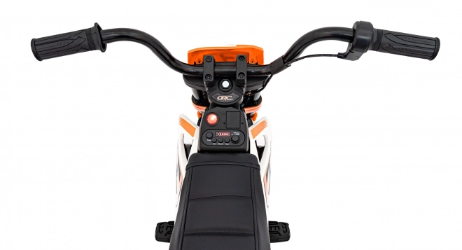 Detská jazda na motorke PANTONE 361C Oranžová s EVA kolesami a audio panelom