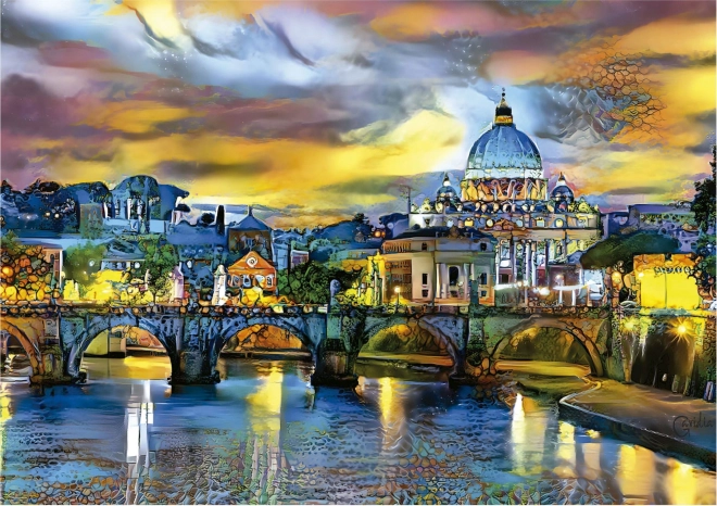 Educa puzzle Bazilika sv. Petra a Anjelský most 1500 dielikov