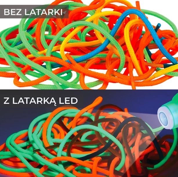 Zábavná súprava fluorescenčných špagiet