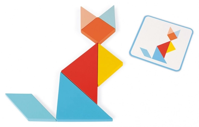 Origami Tangram s predlohami