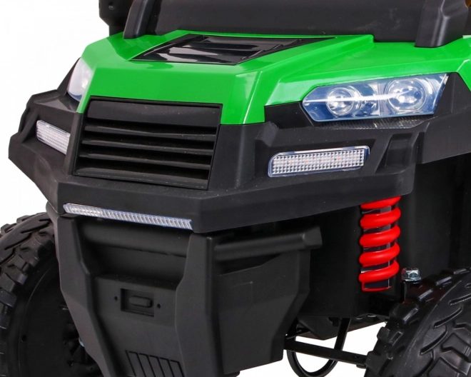 Farmárske auto pre 2 deti Zelené + 4x4 + Diaľkové ovládanie + Kiper + LED Audio