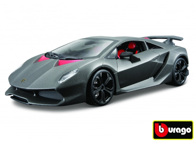 Bburago Lamborghini Sesto Elemento v metalickej sivej farbe 1:24