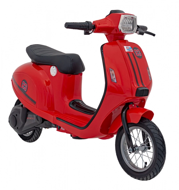Retro skúter červený