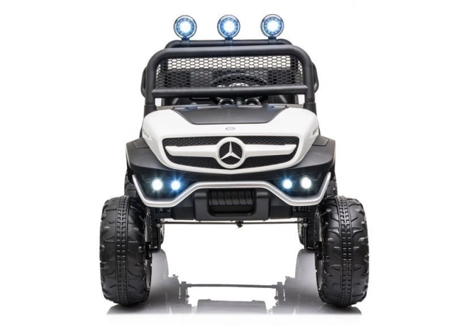 Detské Elektrické Auto Mercedes Unimog S Červené – Biela