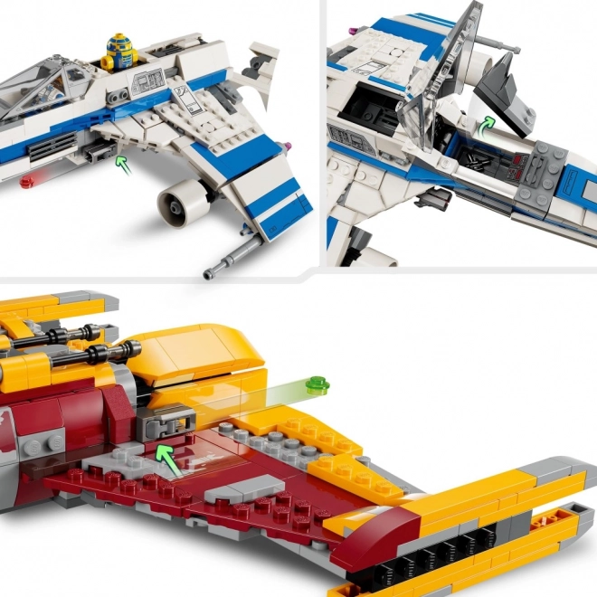 LEGO Star Wars E-Wing proti Stíhačke Shin Hati