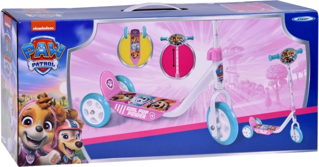 Detská trojkolová kolobežka Paw Patrol ružová