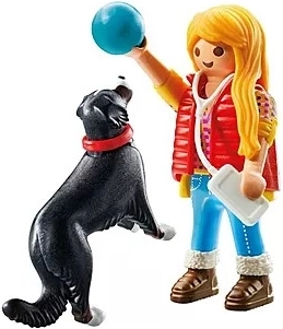 Dievča s pastierskym psom PLAYMOBIL