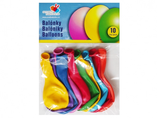 Pastelové balóniky nafukovacie 26 cm - 10 kusov