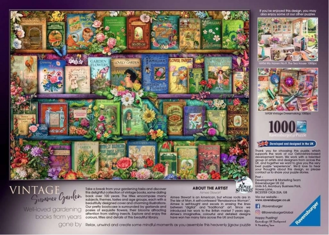 Ravensburger Puzzle Knižní klasika: Letní záhrada 1000 dielikov