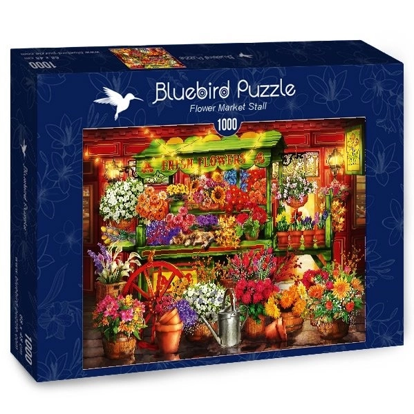 Puzzle Stánok s kvetinami 1000 dielikov