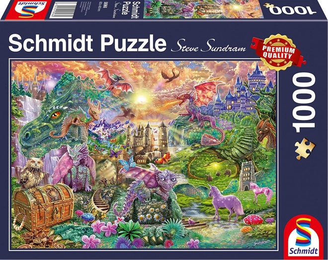 Puzzle Začarované dračie kráľovstvo 1000 dielikov