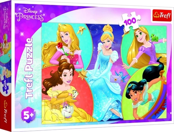 Puzzle Disney Princezné: Stretnutie Sladkých Princezien 100 Dielikov