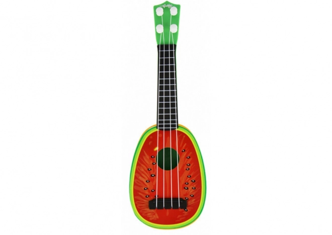 Detská ukulele mini gitara 4 struny s motívom melónu