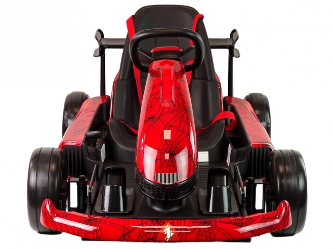 Gokart na akumulátor červený lakovaný Spider