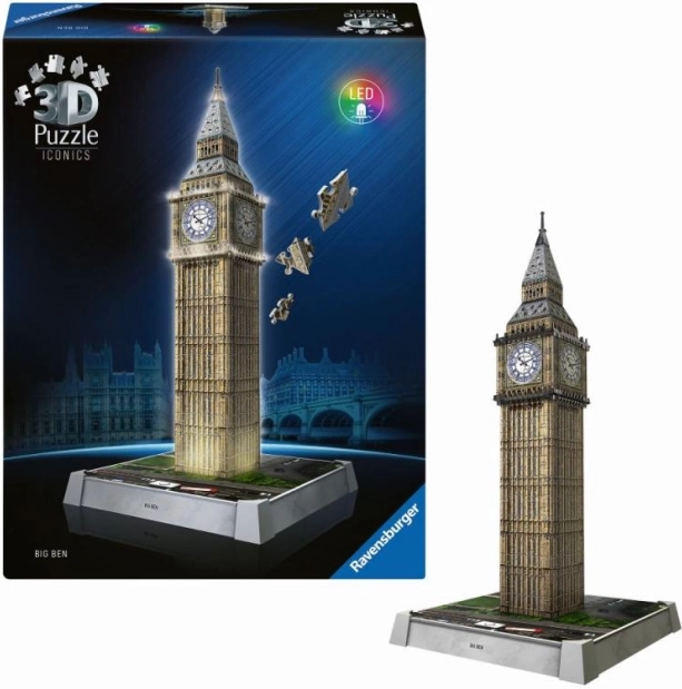 Iconics: Big Ben nočná edícia – osvetlený 3D model s LED