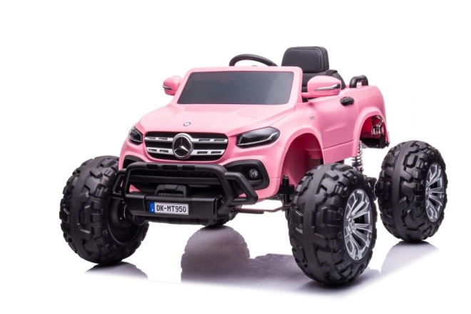 Auto na Akumulátor Mercedes 4x4 Svetloružové