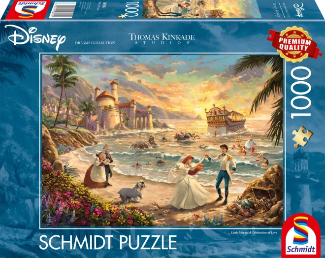 Puzzle Disney: Malá morská víla - Oslava lásky 1000 dielikov