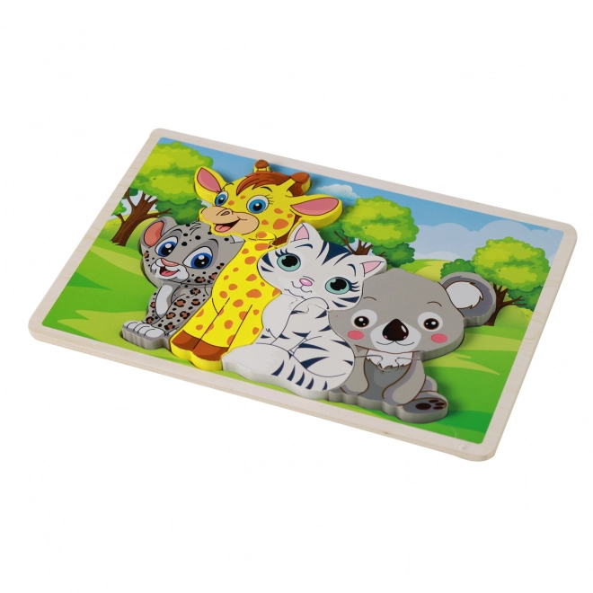 Drevené puzzle Zviera