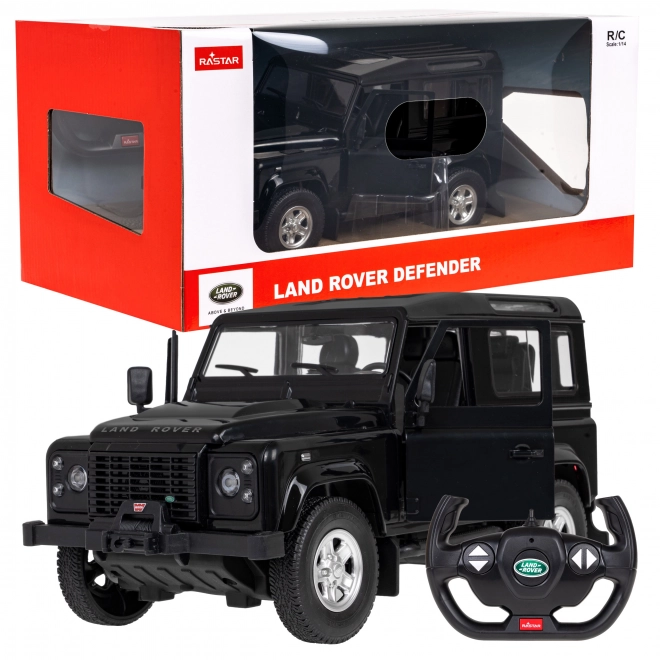 Land Rover Defender čierny model 1:14 s diaľkovým ovládaním