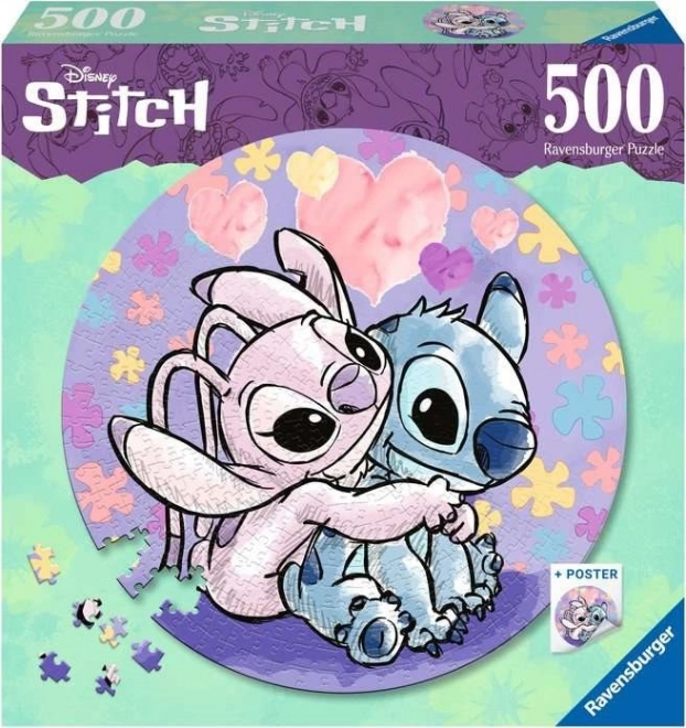 Ravensburger Okrúhle Puzzle Stitch 500 Dielikov