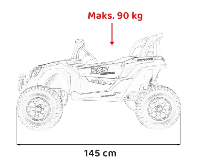 Off-road vozidlo UTV X3 oranžové