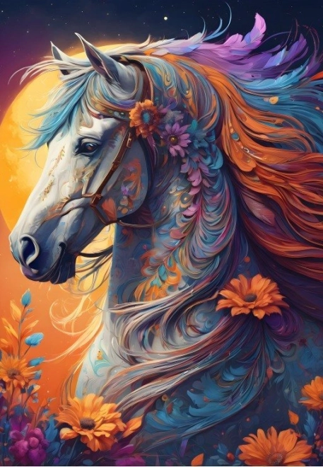 Puzzle Kvetinový kôň 1000 dielikov