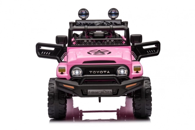 Auto na akumulátor Toyota FJ ružové 4x4
