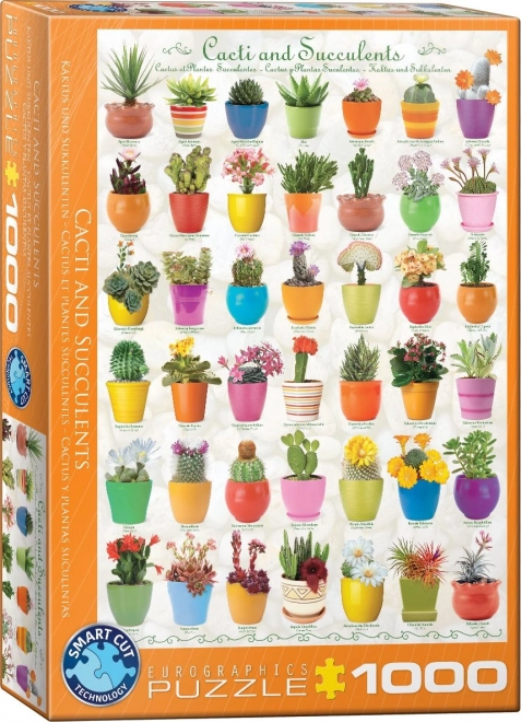 Puzzle Kaktusy a Sukulenty 1000 Dielikov