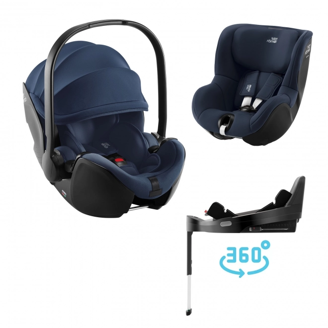 Autosedačka Britax Römer Baby-Safe Pro s Vario Base 5Z a Dualfix 5Z v farbe Night Blue